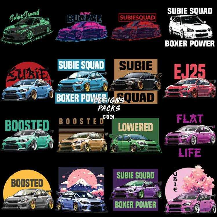 75 Cars Subaru Automobile Designs Bundle Png