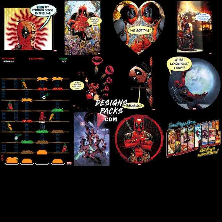 75 Dead Superhero Comics Movie Designs Bundle Png