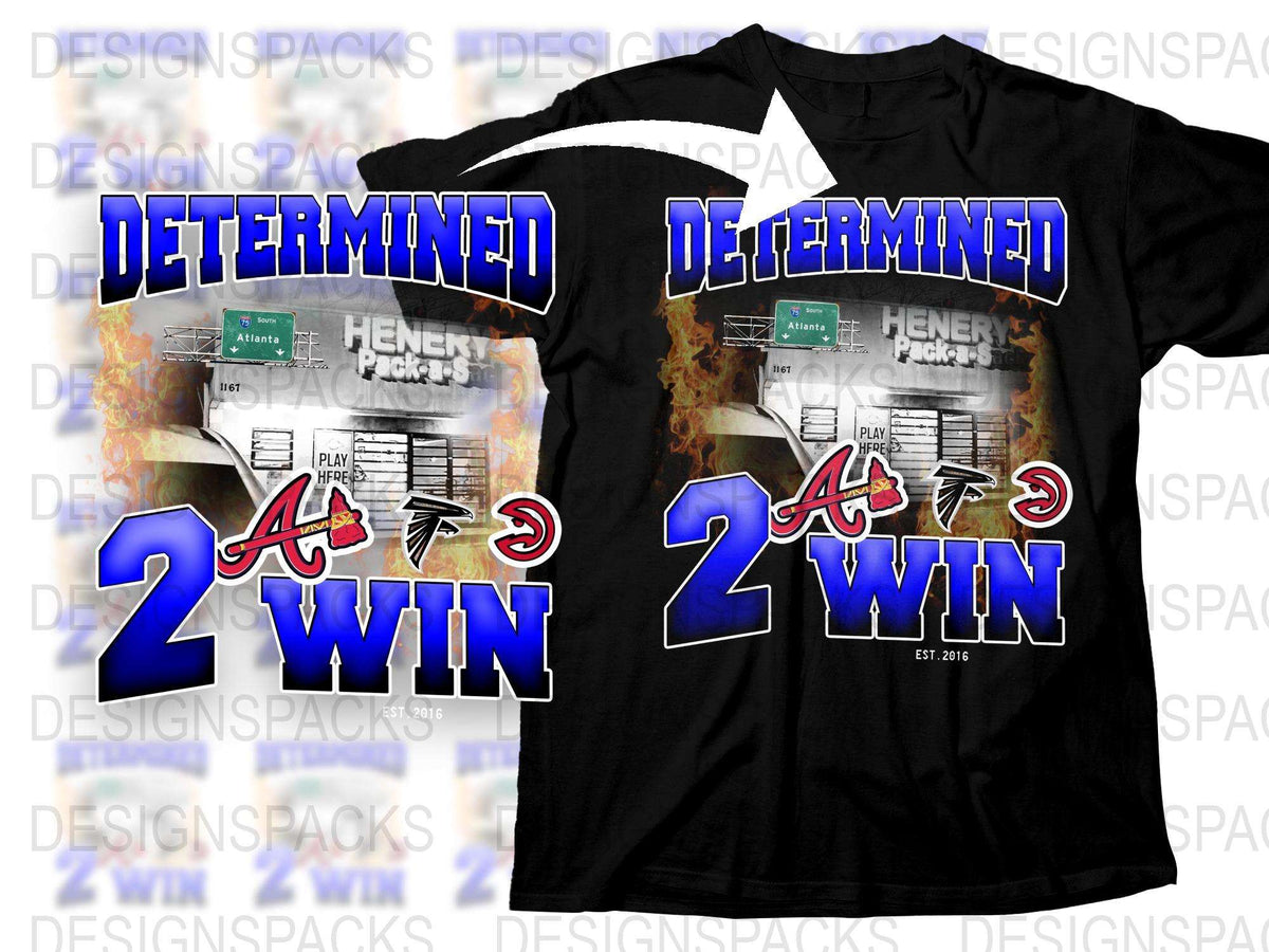 Determined to Win Graphic T-Shirt, Bold Text, Athletic Tee, Casual Sports Shirt, Fire Design, Unisex Fashion