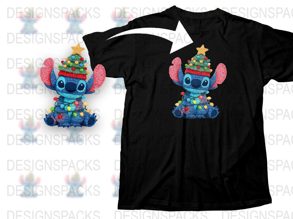 Festive Christmas Tree Elephant T-Shirt, Cute Holiday Graphic Tee, Kids and Adults Sizes