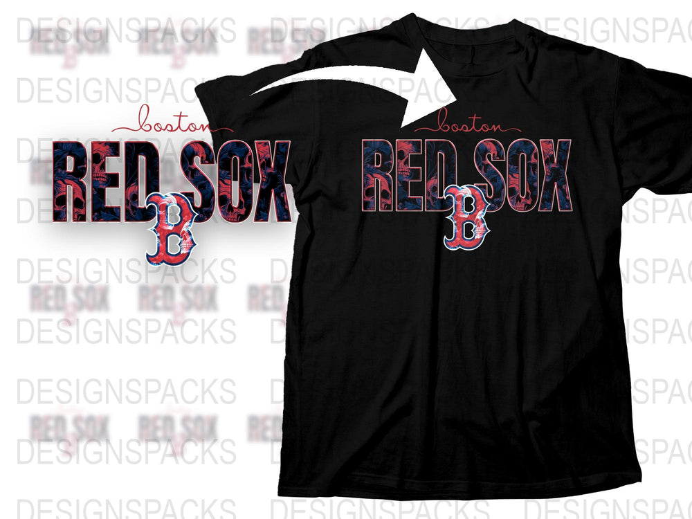 Boston Red Sox T-Shirt, Classic MLB Team Logo, Fan Apparel, Sports Tee, Unisex Black Cotton Shirt