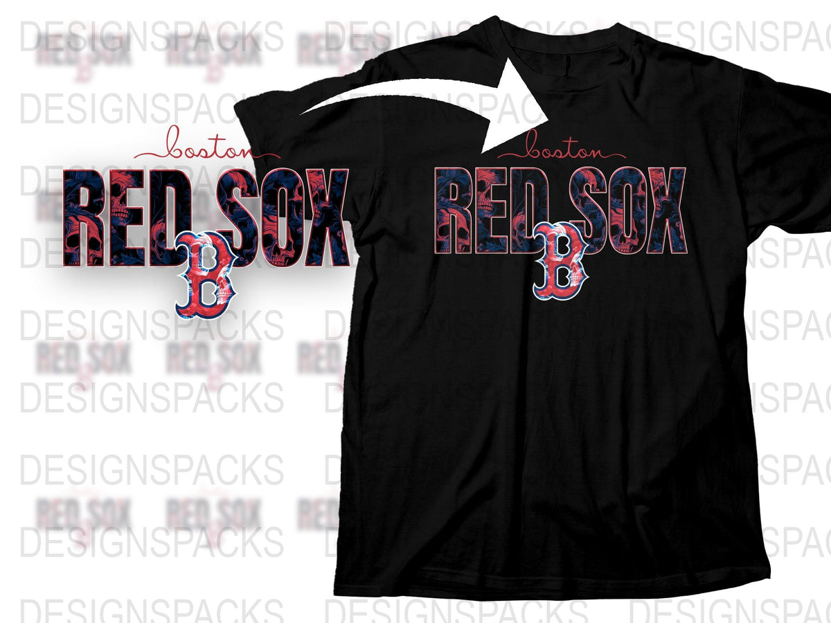 Boston Red Sox T-Shirt, Classic MLB Team Logo, Fan Apparel, Sports Tee, Unisex Black Cotton Shirt