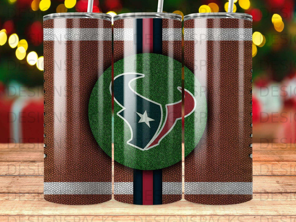 Houston Texans Football Pattern Green Grass Tumbler product type