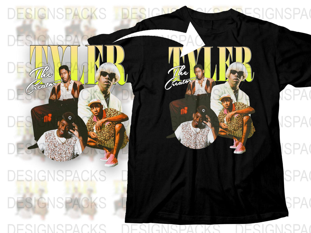 Tyler The Creator Graphic T-Shirt, Hip Hop Music Fan Merch, Unisex Black Tee