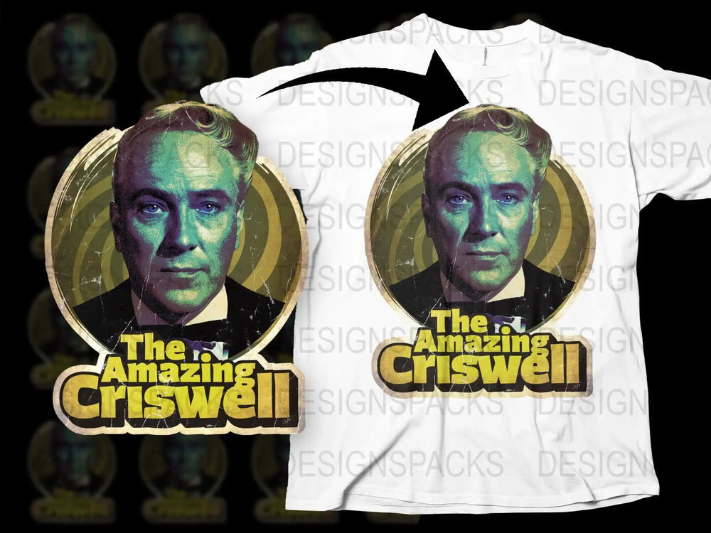 Vintage Amazing Criswell T-Shirt, Classic Movie Fan Collectible Tee, Retro Hollywood Graphic Shirt, Unique Gift Idea