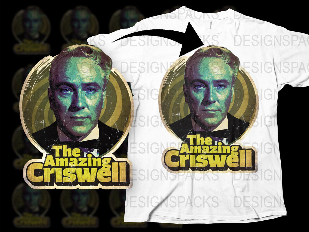 Vintage Amazing Criswell T-Shirt, Classic Movie Fan Collectible Tee, Retro Hollywood Graphic Shirt, Unique Gift Idea