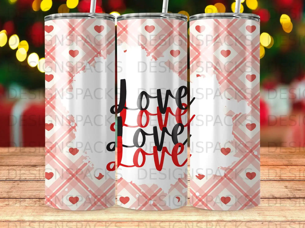 Romantic Love Hearts Plaid Pattern Valentines Day product type