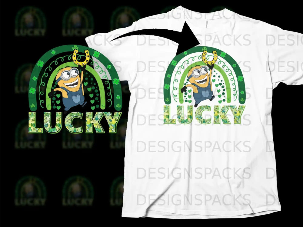 Minion Lucky Rainbow Horseshoe Shamrocks product type