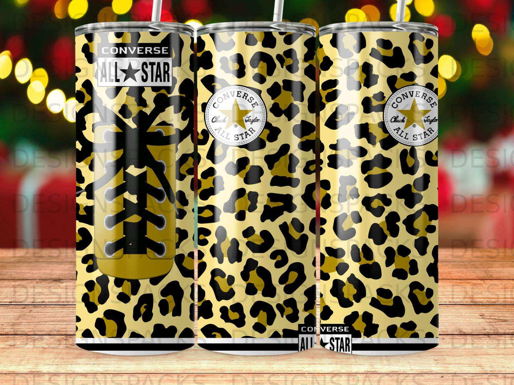 Converse All Star Yellow Black Leopard Tumbler product type