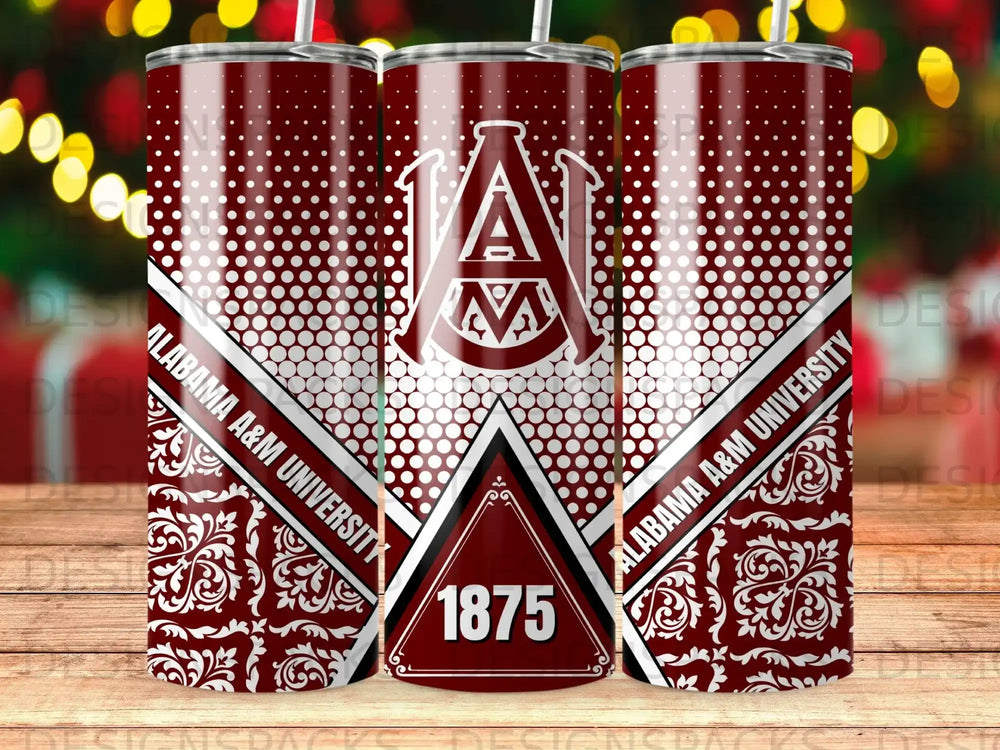 Alabama A&M University 1875 maroon dot pattern product type