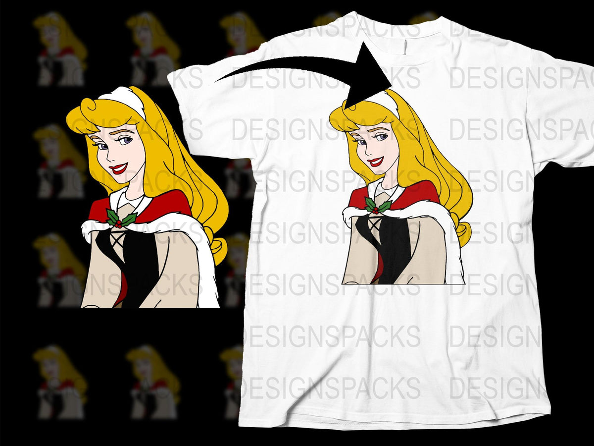 Vintage Cartoon Princess Graphic T-Shirt, Retro Style Fairy Tale Character Tee, Unique Fashion Top for All Ages