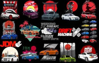 Load image into Gallery viewer, 76 JDM Cars Designs Bundle PNG pack 2
