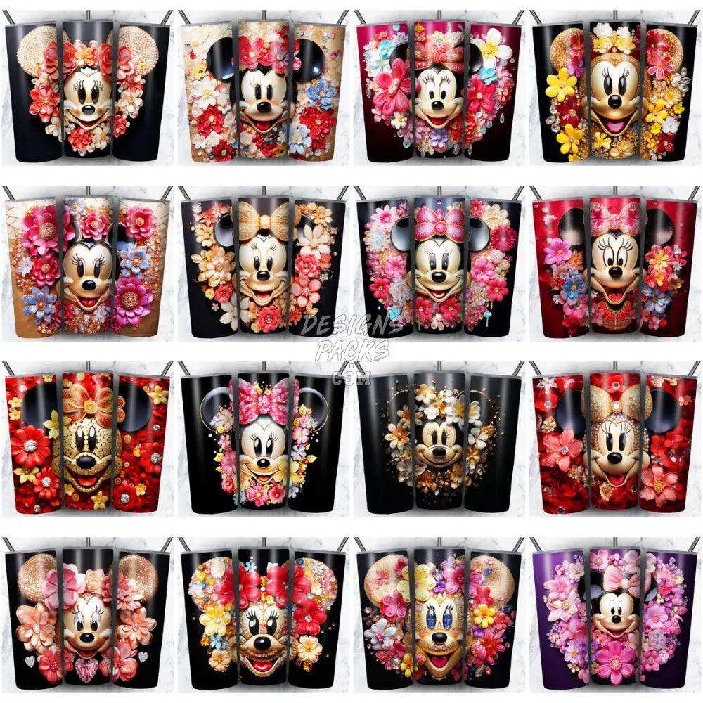 76 Minnie Mouse Gems Tumbler Wrap Bundle Jpg