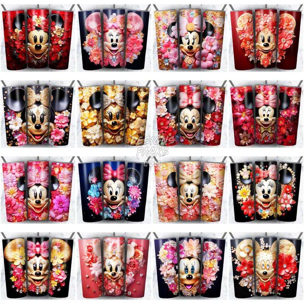 76 Minnie Mouse Gems Tumbler Wrap Bundle Jpg