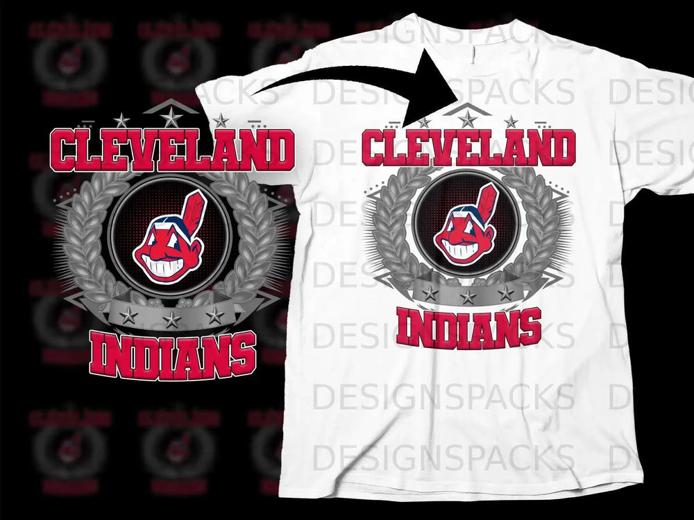 Cleveland Indians Fan T-Shirt with Bold Logo Design