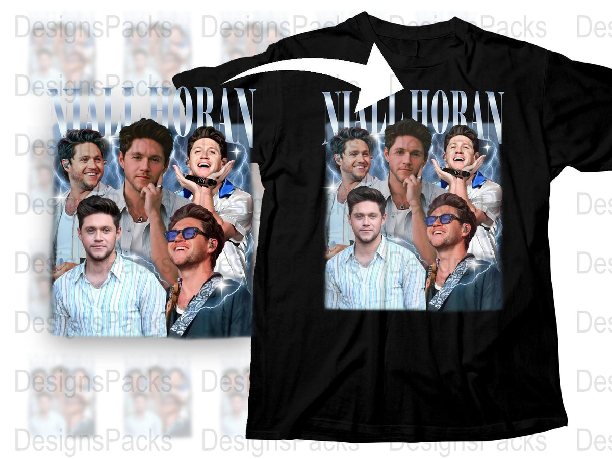 Niall Horan Photo Collage T-Shirt, Pop Music Fan Merch, Unisex Graphic Tee, Gift for Concert Goers