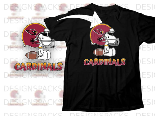 Snoopy Cardinals Football Helmet Mascot Design product type