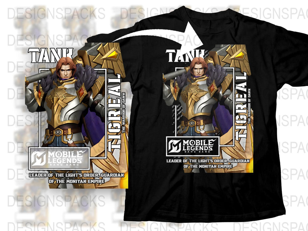 Mobile Legends Tanki Zilong T-Shirt, Leader of the Light's Order, Gaming Apparel