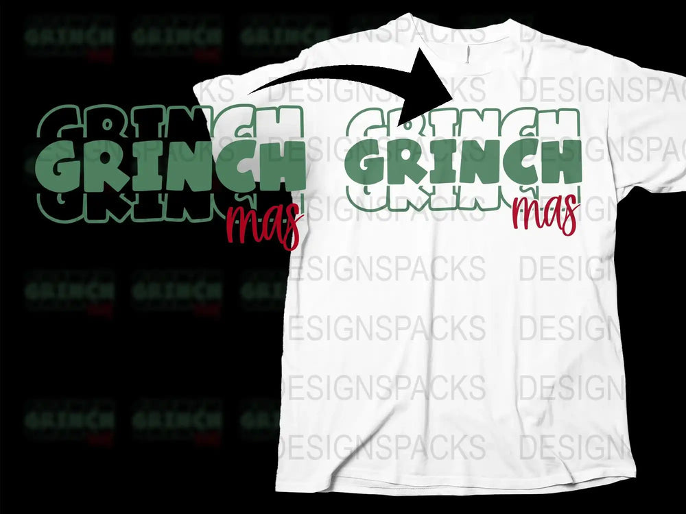 Grinch Christmas T-Shirt, Funny Holiday Tee, Xmas Party Outfit, Unisex White Shirt Gift Idea
