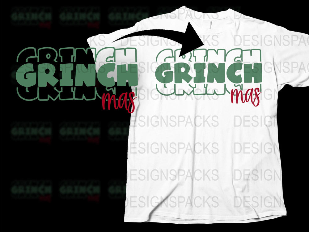 Grinch Christmas T-Shirt, Funny Holiday Tee, Xmas Party Outfit, Unisex White Shirt Gift Idea