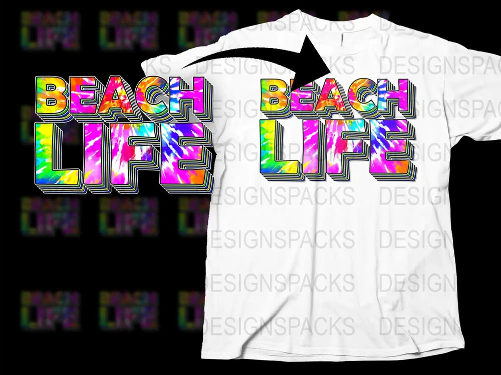 Colorful Beach Life T-Shirt, Vibrant Summer Style Tee, Casual Beachwear Top, Unisex Fashion Shirt