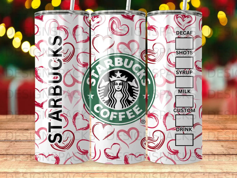 Starbucks Coffee Red Hearts Drink Options Product Type