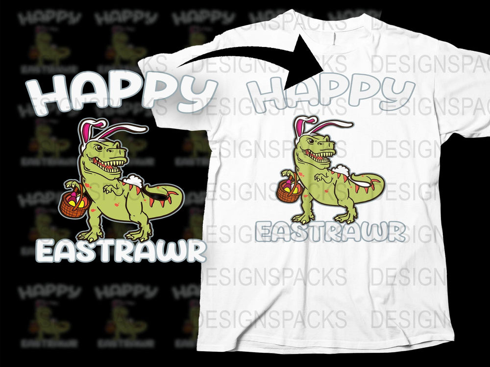 Happy EastraW Monster T-Shirt, Unique Halloween Easter Fusion Tee, Colorful Fun Holiday Apparel for All Ages