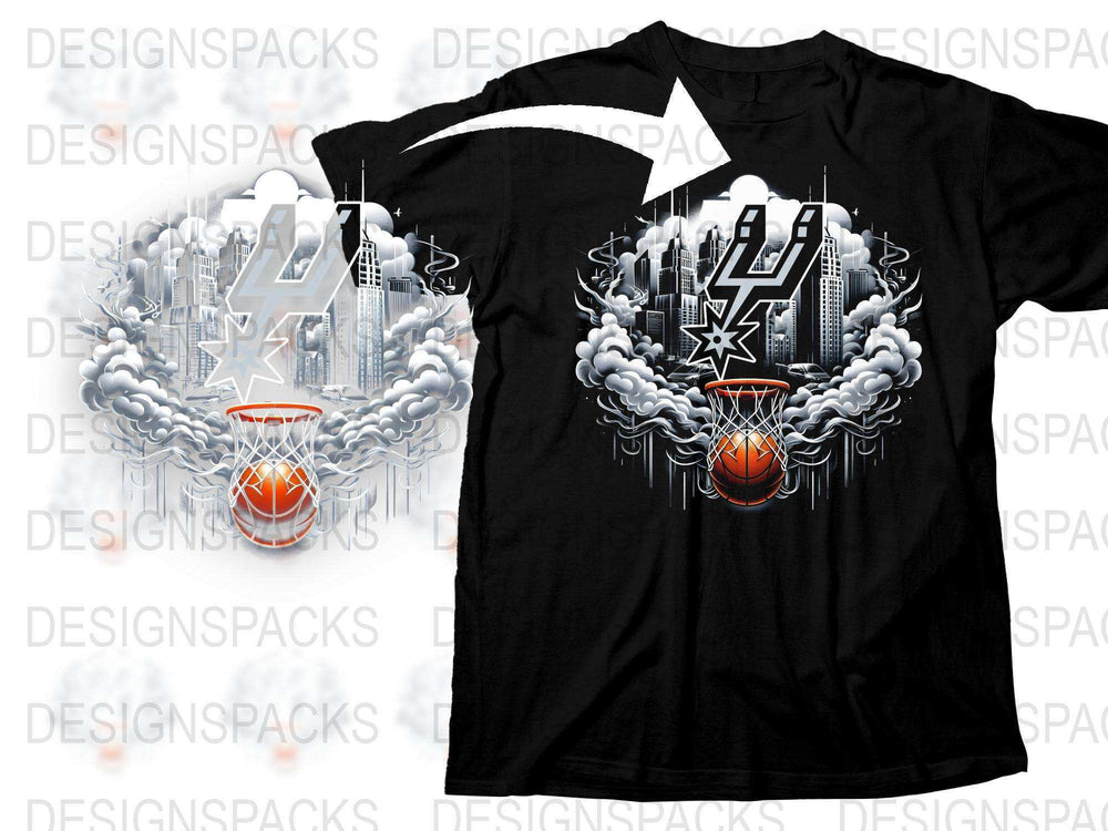 Urban Basketball Graphic T-Shirt, Men's Sports Tee, Street Style Basketball Design, Trendy Athletic Shirt