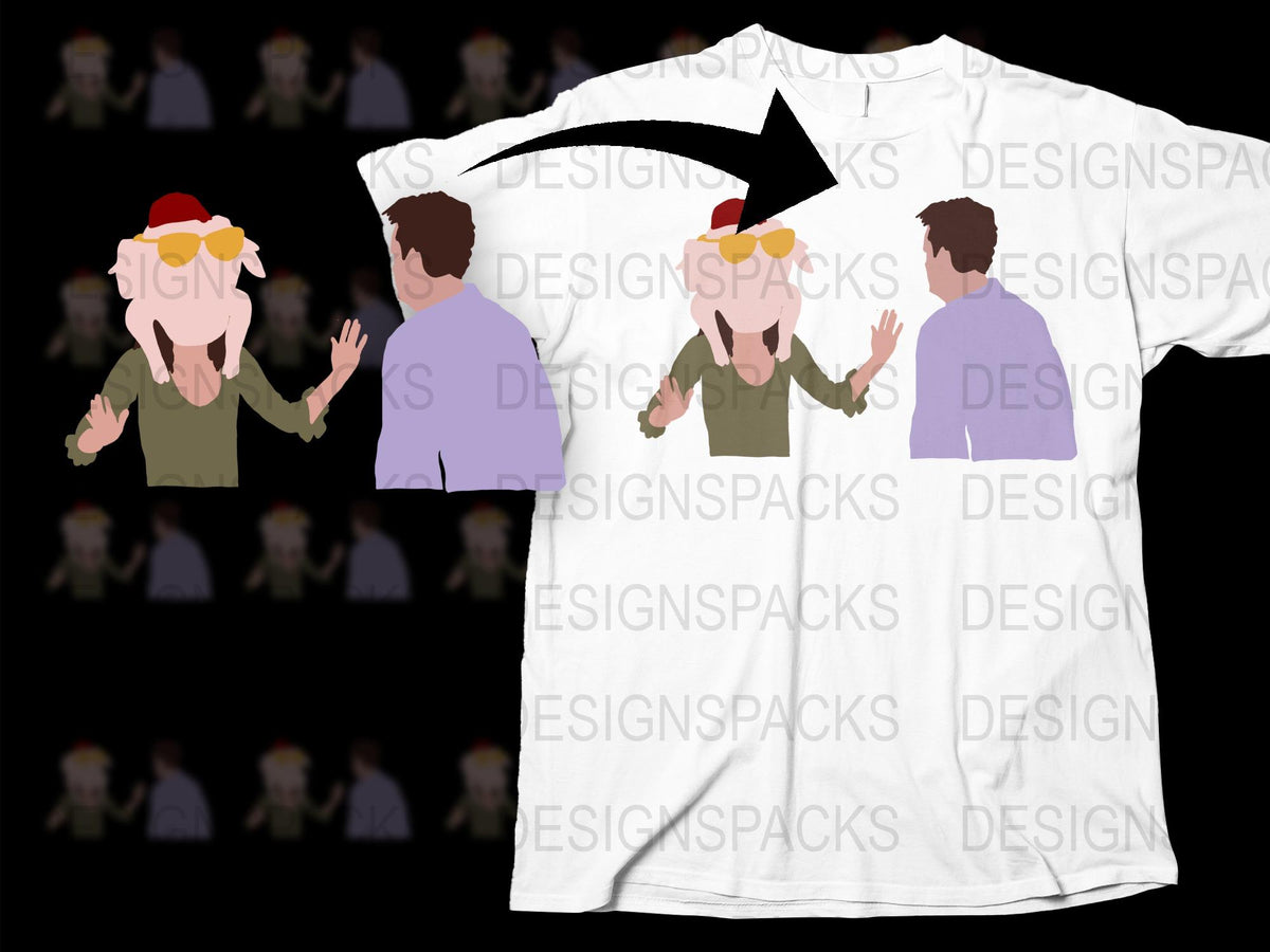 Quirky Cartoon Santa Hat T-Shirt, Christmas Holiday Casual Tee, Unique Festive Apparel, Unisex Gift Idea