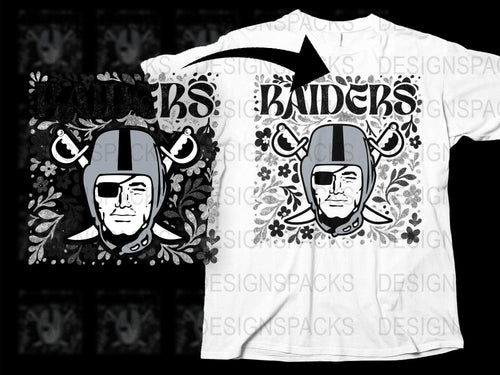 Viking Raiders Graphic T-Shirt, Norse Warrior Design, Black and White Tee, Men's and Women's Sizes Available