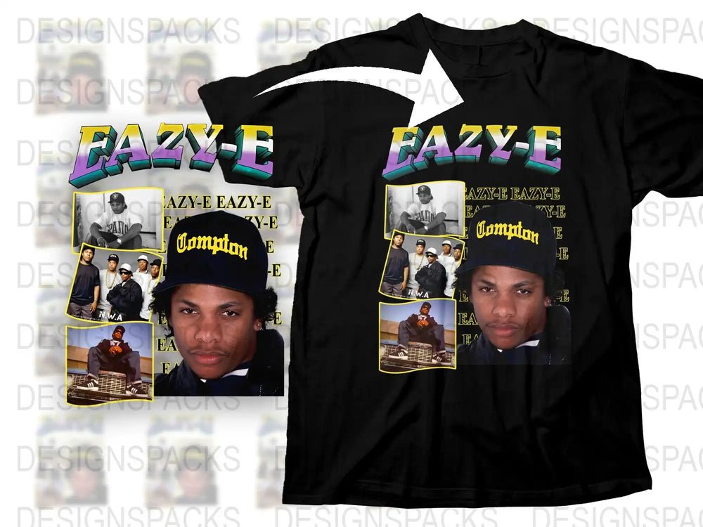 Vintage Eazy-E T-Shirt, 90s Hip Hop Tee, Compton Legend, Retro Rap Music Merch, Collector's Item, Gift for Music Fans