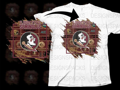 Florida State Seminoles T-Shirt, Vintage College Football Tee, Graphic Print Shirt, ACC Fan Apparel