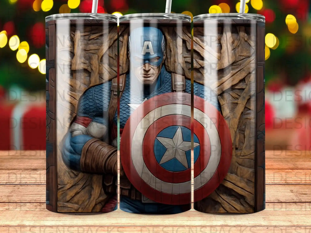 Captain America holding his shield in front of a textured background.