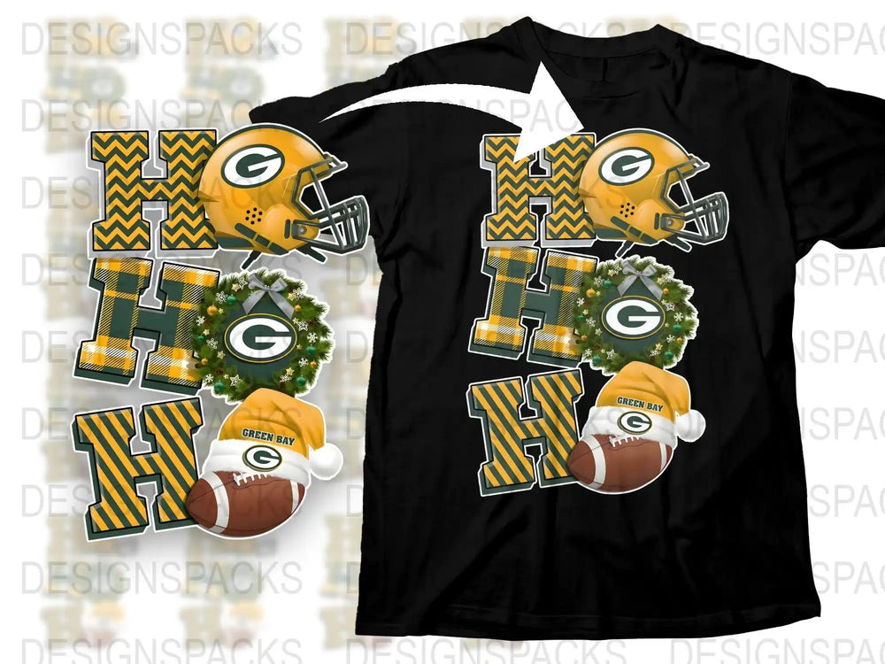 Green Bay Football Team T-Shirt, Helmet Graphic, Fan Apparel, Sports Tee