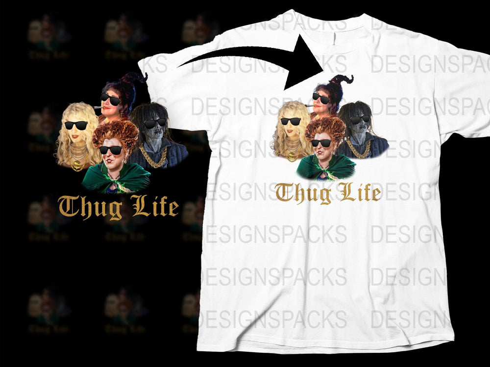 Thug Life T-Shirt, Funny Meme T Shirt, Vintage Style Tee, Cool Streetwear, Unisex Graphic Shirt