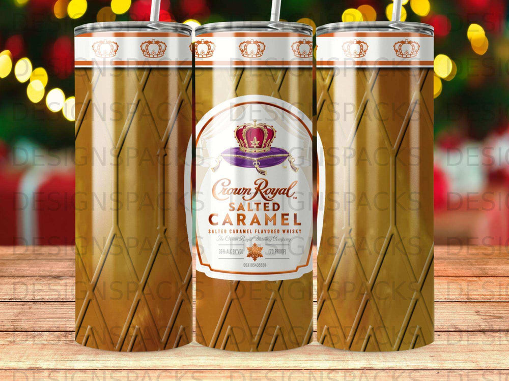 Crown Royal Salted Caramel whiskey bottle with branded label.