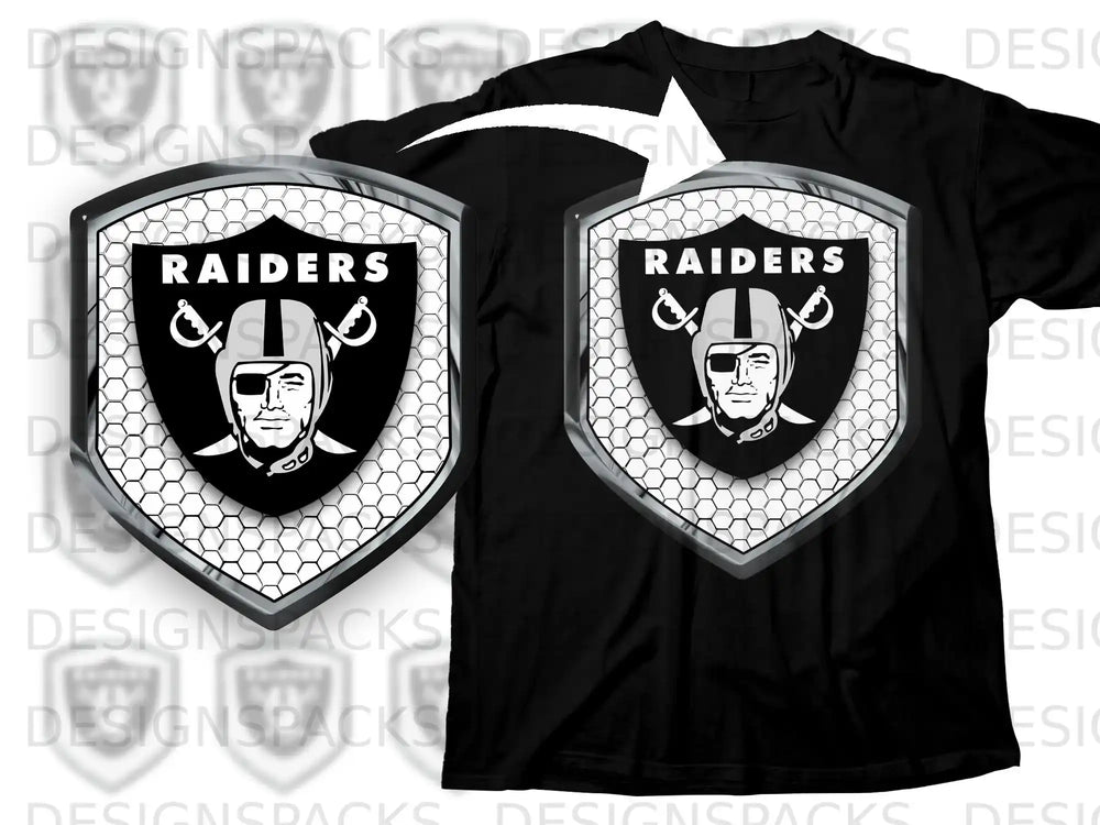 Raiders Shield Logo Graphic T-Shirt Product