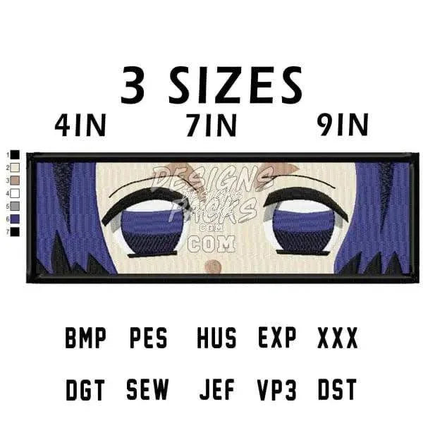 Shinobu Kocho Anime Embroidery Design