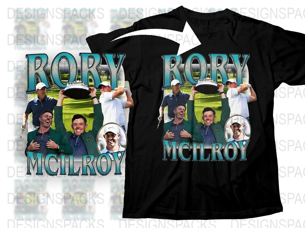 Rory McIlroy Golf T-Shirt Memorabilia, Sports Fan Tee, Golfing Apparel Gift, Unisex Golf Shirt
