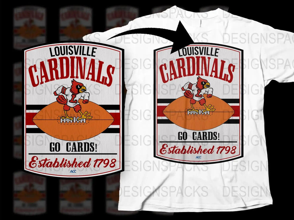 Louisville Cardinals Vintage Style T-Shirt, Retro Sports Fan Apparel, Established 1798 Design, Unisex Clothing