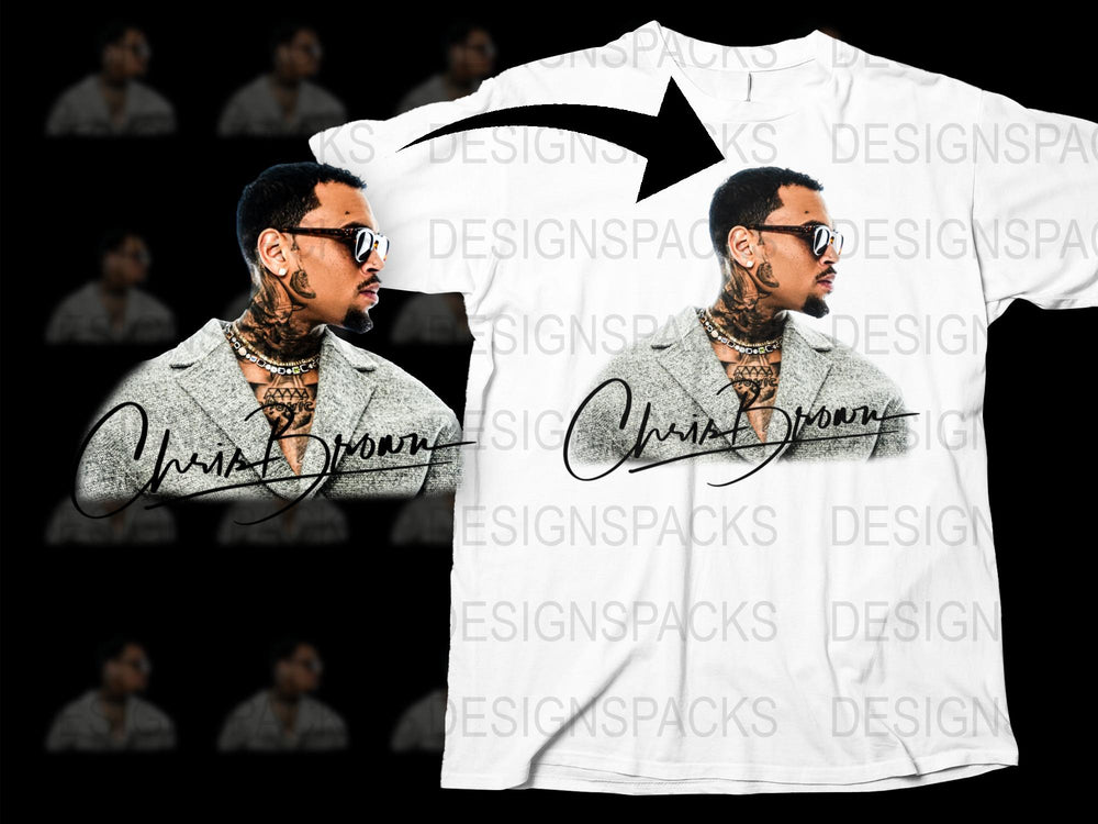Chris Brown Inspired Graphic T-Shirt, Men's Fashion Tee, Urban Streetwear, Hip Hop Style, Casual Outfit