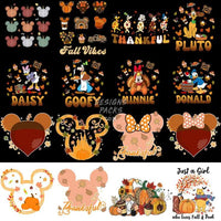 Load image into Gallery viewer, 79 Thanksgiving Mix Cartoon Fall Designs Bundle Png
