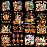 Load image into Gallery viewer, 79 Thanksgiving Mix Cartoon Fall Designs Bundle Png
