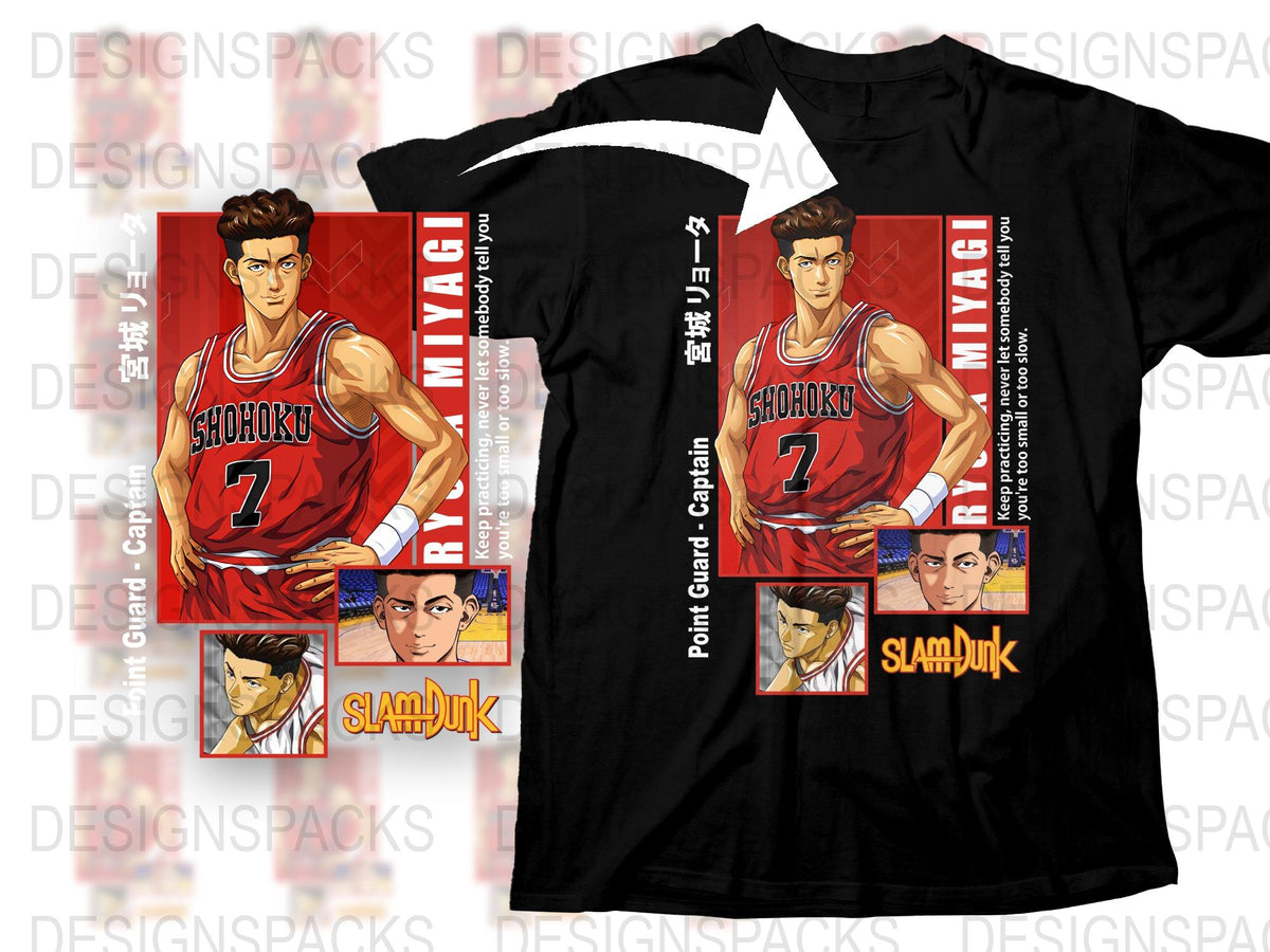 Slam Dunk Anime T-Shirt, Shohoku Team Jersey, Hisashi Mitsui Number 7, Manga Basketball Fan Merch