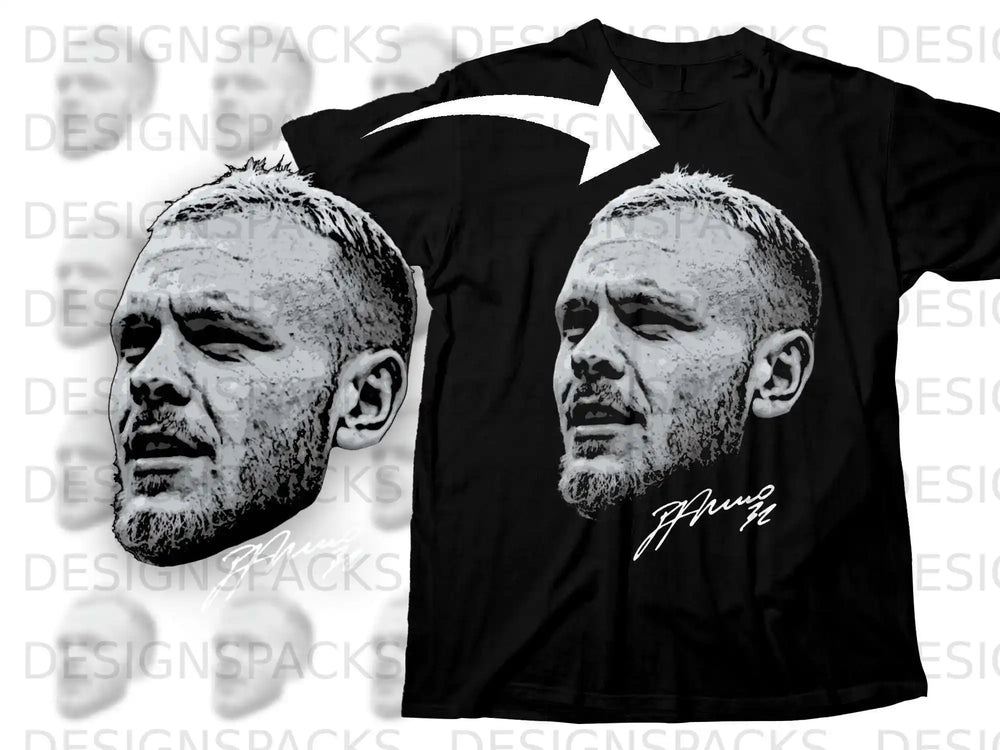 Iconic Detailed Face Artwork Graphic Shirt