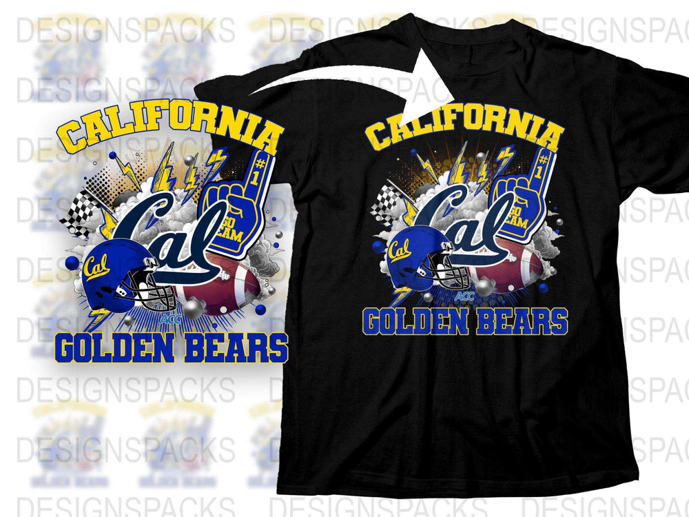 California Golden Bears T-Shirt, Cal Football Graphic Tee, Sports Fan Apparel, Collegiate Fashion Shirt