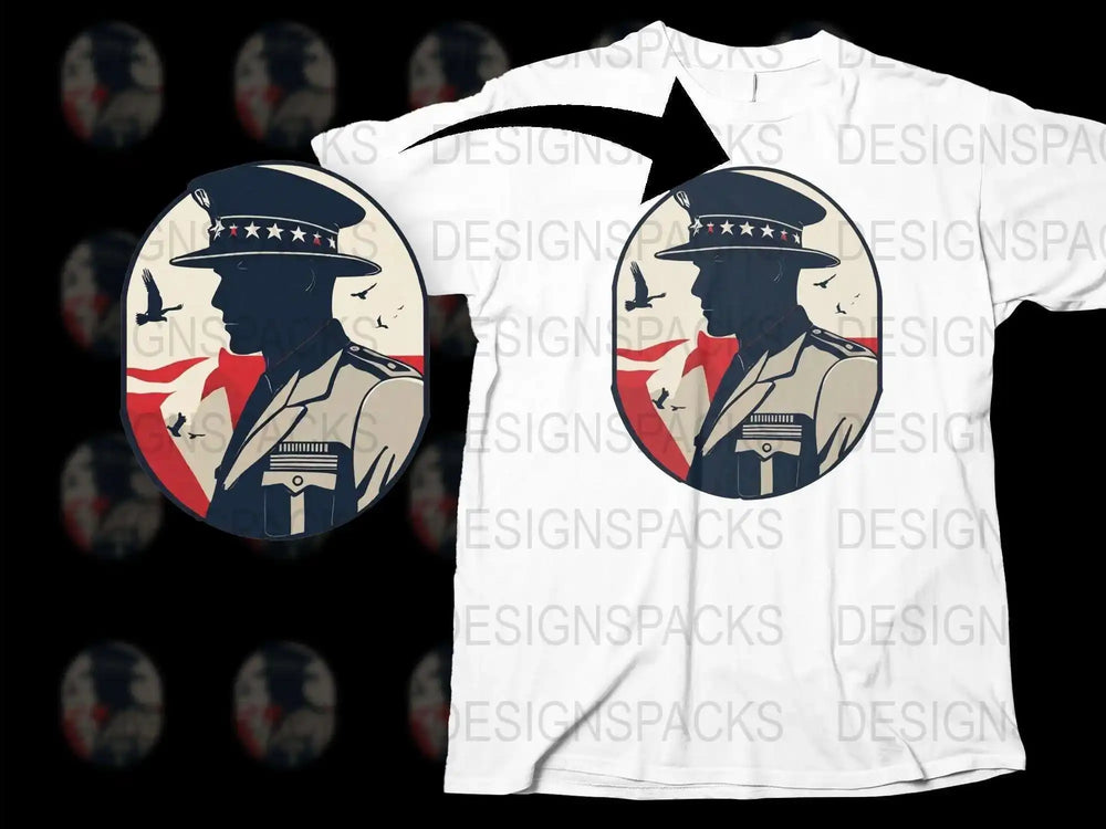 Vintage American Revolution Soldier T-Shirt, Patriotic Historical Graphic Tee, Unique Independence Day Apparel Gift