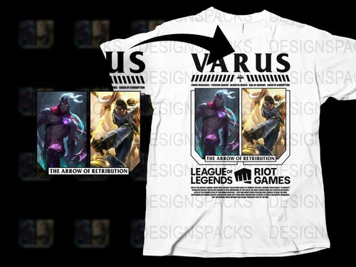 League of Legends T-Shirt, Varus Champion Graphic Tee, Gaming Apparel, Riot Games Merchandise