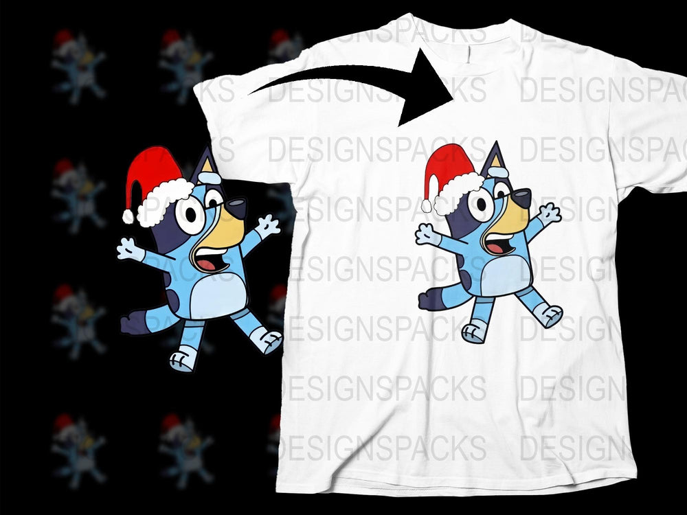 Cartoon Raccoon in Santa Hat Holiday T-Shirt, Funny Christmas Tee, Cute Animal Winter Apparel, Unisex Gift Idea