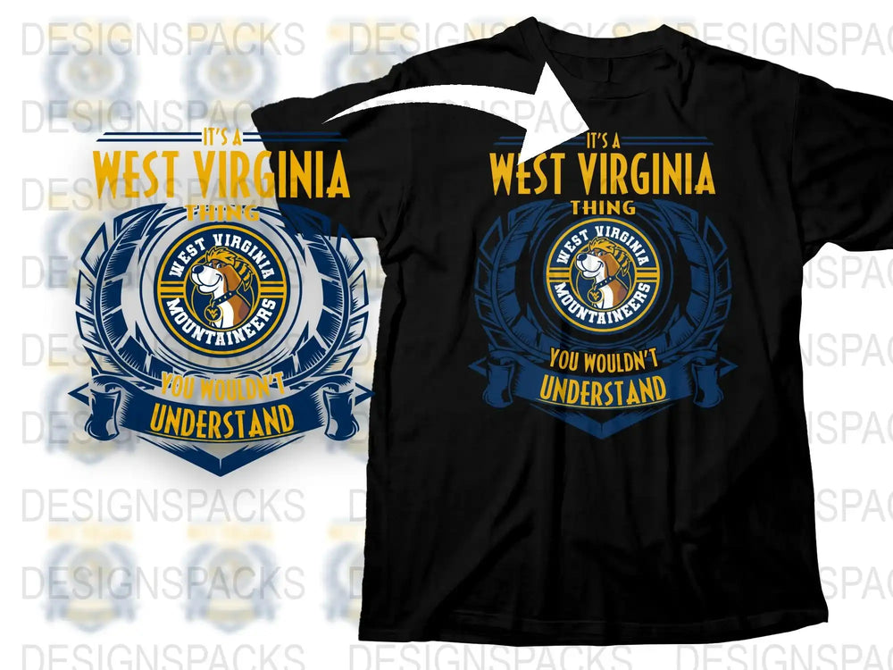 West Virginia Themed T-Shirt, Navy Blue, It's a West Virginia Thing Graphic Tee